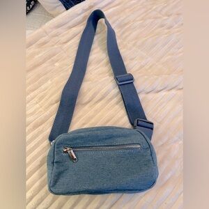 Denim sling bag